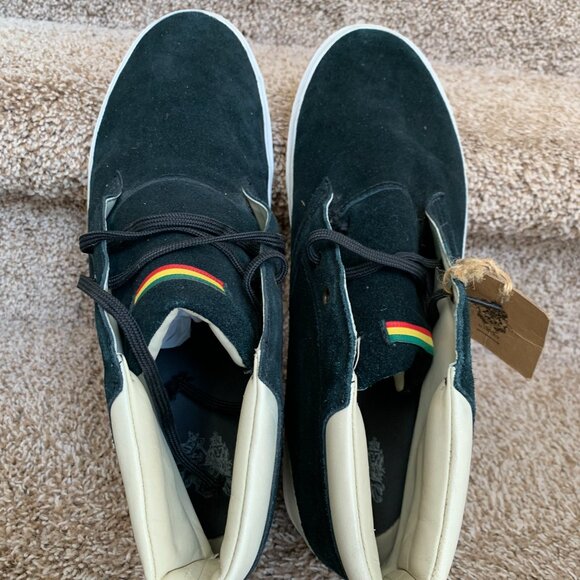 Bob Marley Legend Navy Moc Toe Leather Chukka Boots. - Picture 8 of 14